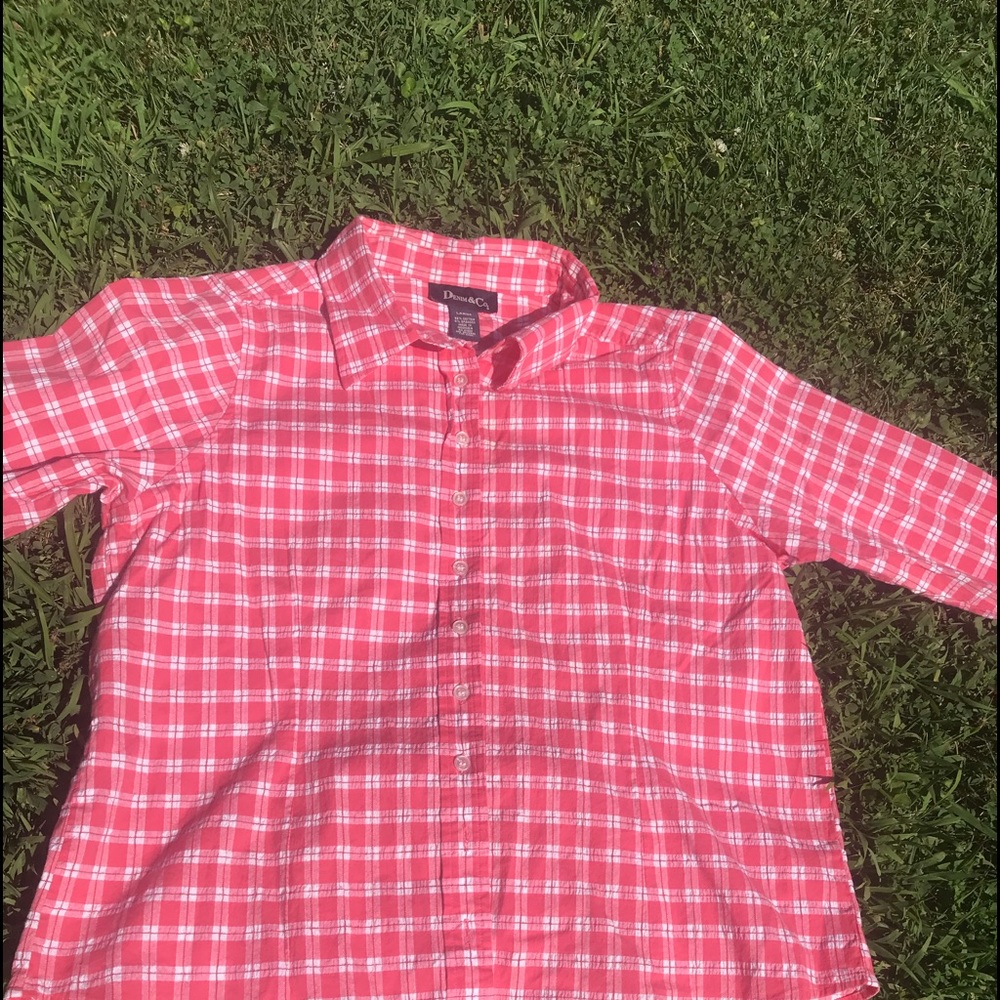 Denim&co Seersucker button down